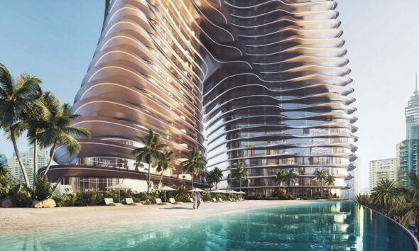 The first Bugatti residential building is presented with elevators that