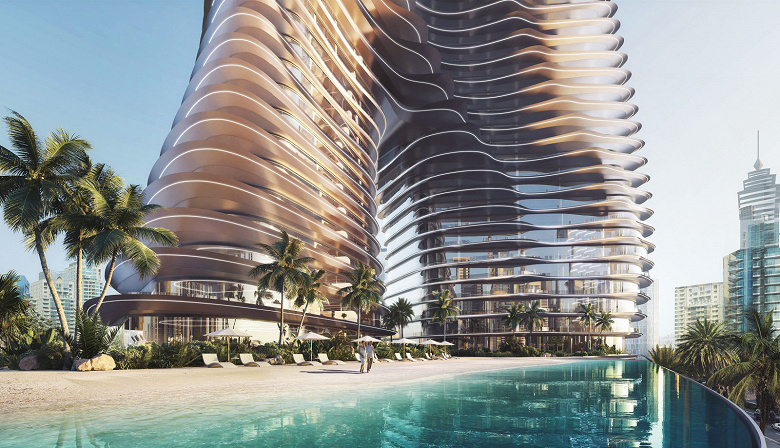 The first Bugatti residential building is presented with elevators that