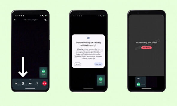 WhatsApp will allow you to broadcast your screen to the